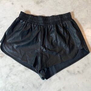 Mika & Gala Faux Leather Shorts